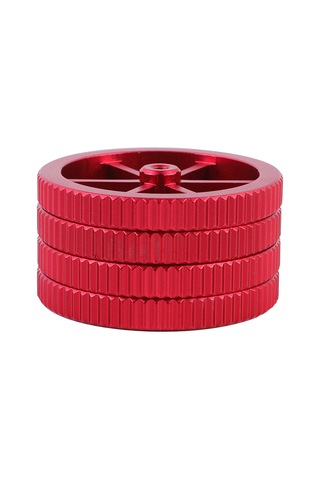 Ximistore9 Creality 3d Yazıcı El Ayarlı Parça Seti 4 Kırmızı Ayarlama Somunu + 4 Yay - Cr/ender Serileri Uyumlu