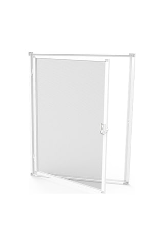 Kamataş Menteşeli Pencere Sinekliği Beyaz En: 0-70 Cm. Boy: 0-130 Cm