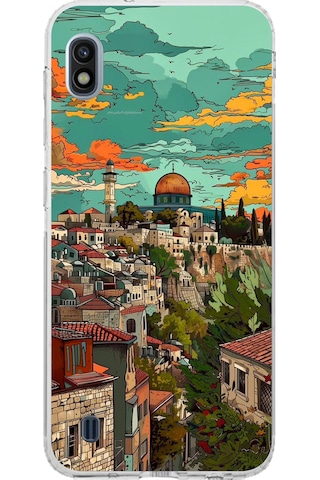 Samsung Galaxy A10 Uyumlu Özgür Filistin Ve Kubbetüs Sahra Baskılı Silikon Kılıf Renkli Samsung Galaxy A10 Uyumlu Özgür Filistin Ve Kubbetüs Sahra Baskılı Silikon Kılıf Renkli