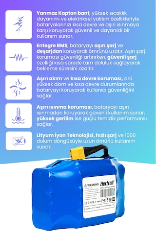 Hoverboard / Elektrikli Kaykay Bataryası 24v 3.000mah Pil