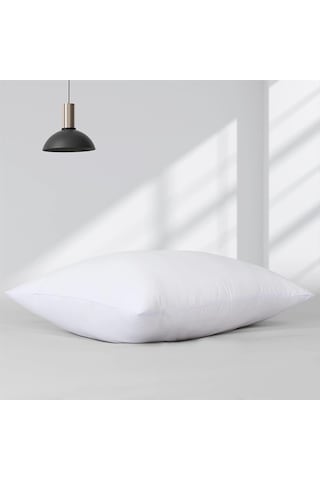 Elyaf Dolgulu 1 Adet Silikon Yastık 50x70 Cm Pamuk Antibakteriyel Otel Yastık Beyaz Yumuşak