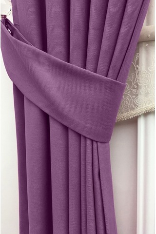 Taç Soft Mor Fon Perde Mor