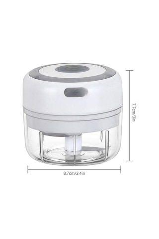 Jms Sarımsak Ezici Mini Kırıcı Usb Şarjlı Doğrayıcı 250 ML
