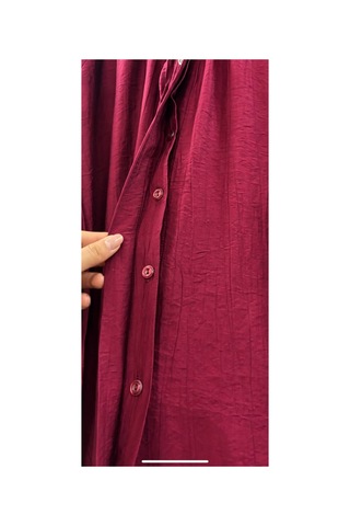 Miss Meliss Salaş Gömlek Bordo Bordo