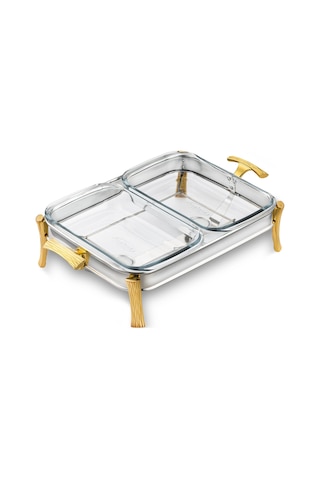 Herencia Gold Isıtmalı Servis Seti 2 1,5 Litre Gold