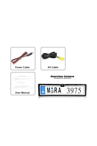 Geri Görüş Kamerası Plakalık 4 Aydınlatma Ledli