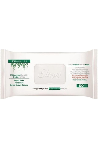 Sleepy Easy Clean Yüzey Temizlik Havlusu 100' Lü X 4 Adet 400 Yaprak Tekli