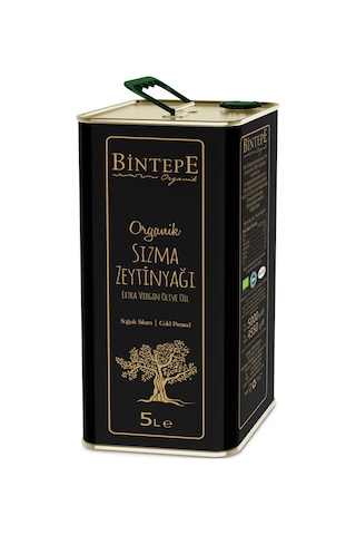 Bintepe Organik Sızma Zeytinyağı Teneke 5 L