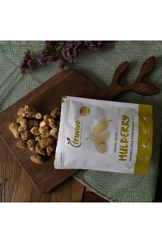 Fruvivo Dondurularak Kurutulmuş Dut Vegan Glutensiz 25 G