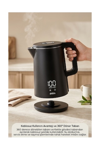 Sinbo SK-8042 1.8 L Dokunmatik Kontrollü Sıcaklık Ayarlı Su Isıtıcı Kettle