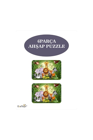 Ahşap Çocuk Puzzle 6 Parça-70
