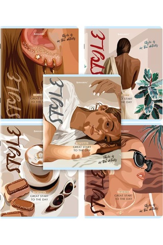 Brauberg Okul İçin 5'li Paket A5 Kareli 48 Yaprak Defter 170722260