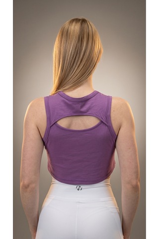 Heyy's Sırt Pencere Detaylı Mor Crop Atlet Mor