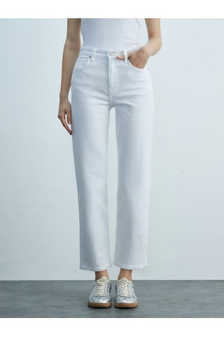 Ltb New Wanda Dar Paça Rahat Kesim Jean Pantolon 010095186016162 100 Beyaz