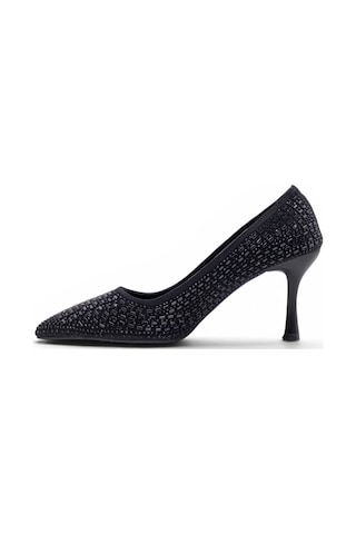 Su Perisi 3020 Taşlı Kadın Stiletto siyah