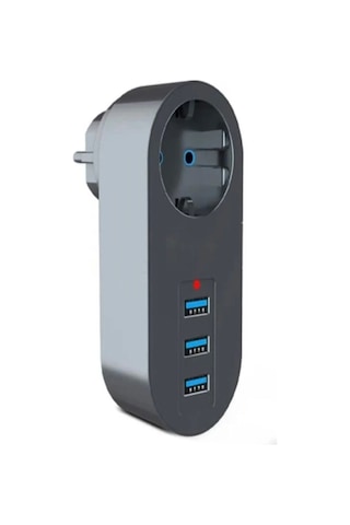 Ftr007 3'usb 1'soket Giriş 2500w 10a Termal Akım Korumalı Çoklayı