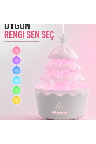 Dekoratif Şans Ağacı Ultrasonik Nemlendirici Rgb Gece Lambalı Aroma Difüzörü