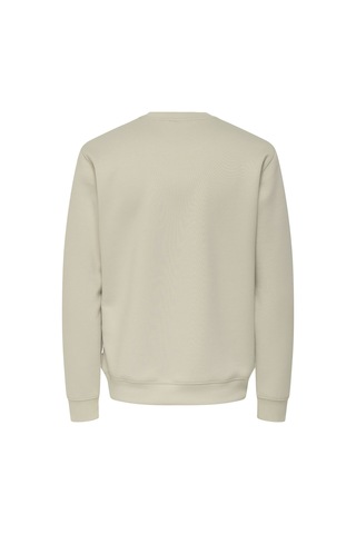 Only & Sons Onsluca Lıfe Reg Ls Crew Sweat Erkek Gray Sweatshirt - 22035201 Gri
