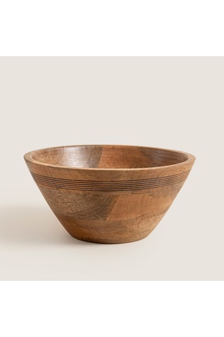 Raye Ahşap Sunum Kasesi 25x25x11 Cm Natural Naturel