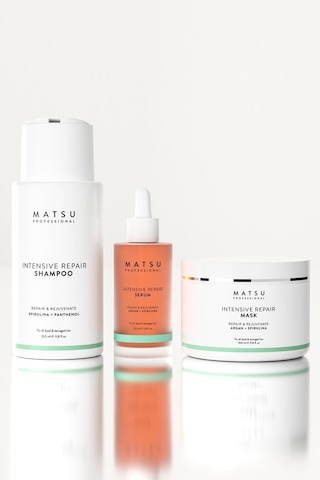 Matsu Professional Intensive Repair Yıpranmış Saçlar Için Yoğun Onarıcı Üçlü Avantaj Bakım Seti 750 ML