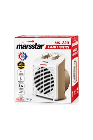 Marsstar MS-220 Turbo Fanlı Elektrikli Sıcak Ve Soğuk Isıtıcı