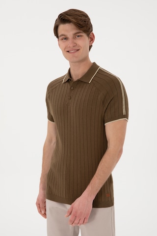 U.S. Polo Assn. Erkek Slim Fit Bisiklet Yaka Haki Tişört 50306481-VR027