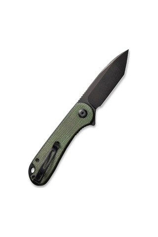Civivi Elementum Green Canvas Micarta Handle Black Stonewashed D2 Blade,tanto Kamp Çakı Yeşil