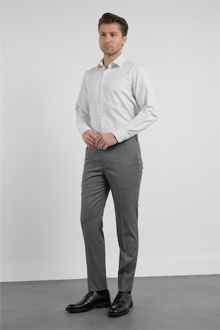 İmza Siyah - Bej Yan Cep Kendinden Desenli Comfort Fit Classic Pantolon 1003255177