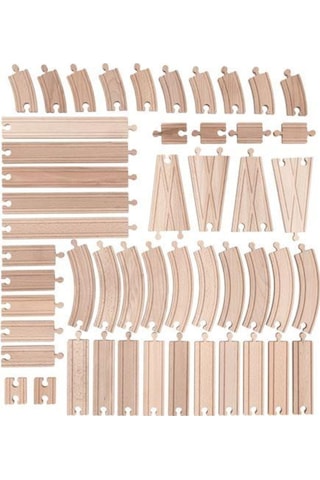 Tren Rayı Huş 50 Parça Meridyendukkan Masif Kayın Ağacı Ikea