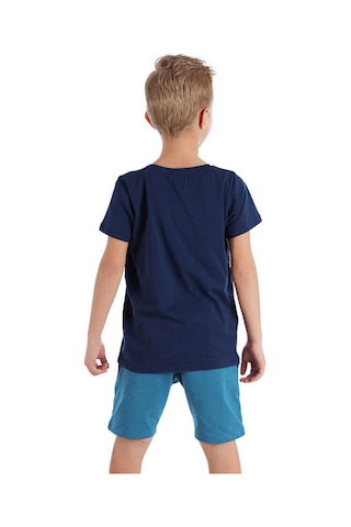 Denokids Alfabe Erkek Çocuk T-shirt Şort Takım Çok Renkli