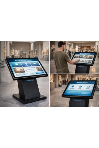 Touchscreen Desk Kiosk - 65"
