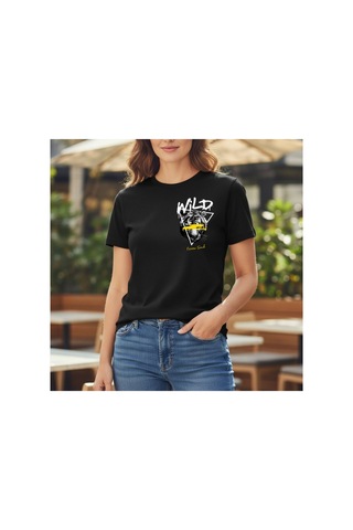Urbantrendstore Unisex Sade Basic Yazlık Siyah Tshirt Oversize Fit Rahat Geniş Salaş T-shirt Günlük Tişört