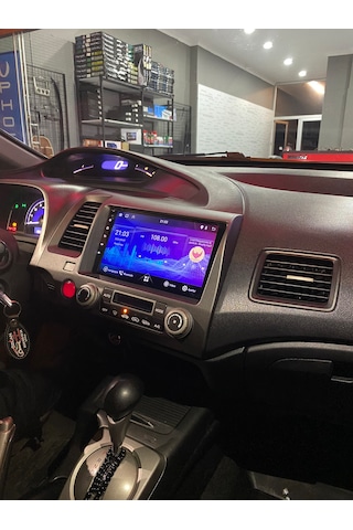Honda Cıvıc Fd6 2006-12 9" İçerden Ekran Uyumlu Androıd Multimedya Gerçek 2/32 Kablosuz Carplay Geri Görüş Kameralı 9"