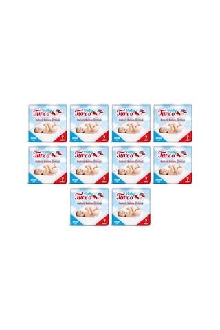 Baby Turco Bebek Bakım Örtüsü 60 x 60 CM 10 x 7 Adet