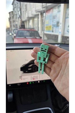 İskelet Oto Dikiz Aynası Süsü Zincirli