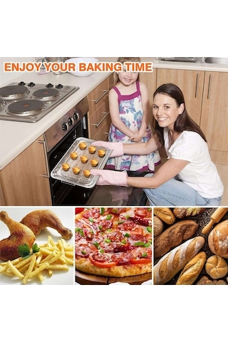 Ulzyvf Paslanmaz Çelik Fritöz Sepeti, Hava Fırını Aksesuarları Uf Gümüş Gümüş