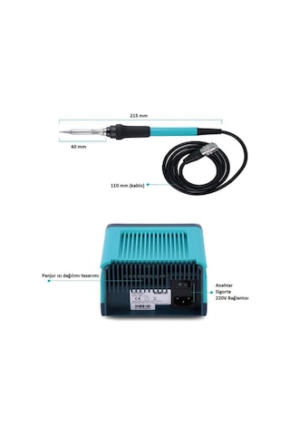 Bakon Bk90 90W Intelligent Havya İstasyonu