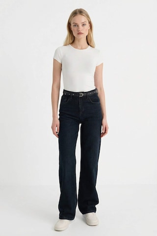 Defacto 90s Wide Leg Yüksek Bel Uzun Jean Yıkamalı Pantolon G6899ax25cwnm40 Siyah-nm40