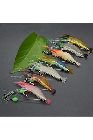 Jewval Fosforlu Yapay Karides 7 Adet Yapay Balık Yemi