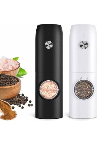 Novahub Kymq-15a Otomatik Typl-c S Arj Elektrikli Karabiber Ve Tuz Öğütücüsü Siyah Siyah