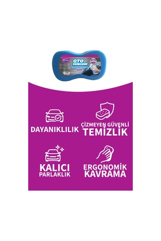 Oto Süngeri Üçlü Set