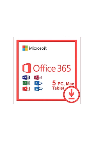 Office 365 Lisans Hesabı 5 Pc/mac Ios Uyumlu Ve Android