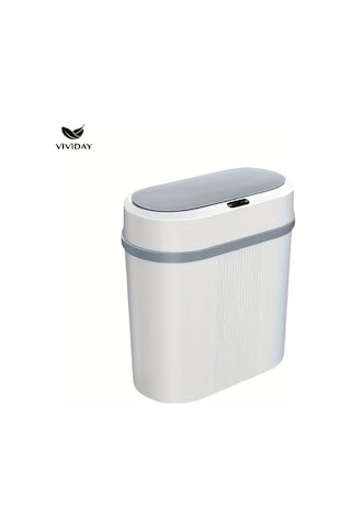 Honeybeeshop Beyaz Akilli Cop Kovasi Buyuk Kapasiteli Oturma Odasi Yatak Odasi Mutfak Icin Sensor Kapakli Yuksek Kalite 10l Siyah