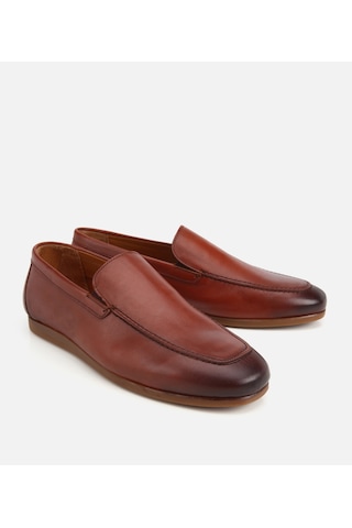 Hotiç Erkek Deri Taba Yumuşak Dokulu Klasik Loafer
