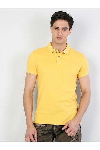 Colin's Slim Fit Polo Yaka Erkek Safran Polo Kısa Kol CLTKTMPTS0244260_q1.v1_YLS