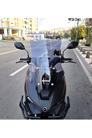 Motocam Rks Lince 125 Ön Cam 2021-2026 Model 55cm Füme Renkli 4mm Kısa