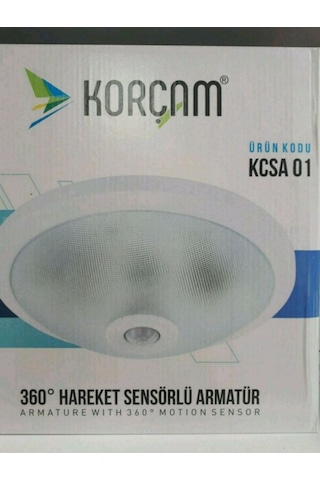 360 Derece Hareket Sensörlü Tavan Armatür Beyaz