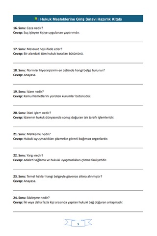 Kpss-a Hukuk Sınavlarına Hazırlık Kitabı Spiralli