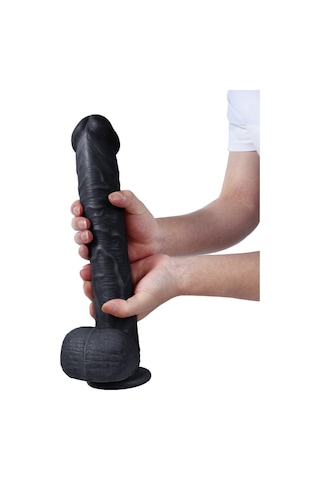 Hızlı Express Zenci Dev Gladyatör 33 CM Realistik Penis Gerçek Görünümlü Dildo