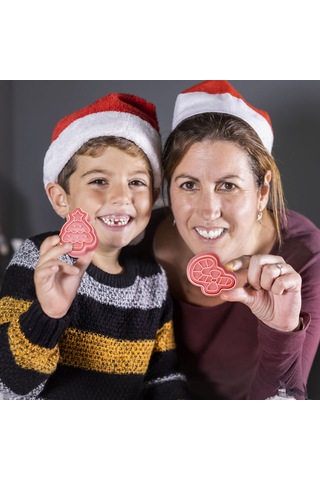 10pcs Noel Çerez Dekorasyon Kiti Sevimli Karikatür Kurabiye Hamur Şablonları Noel Ve Günlük Kullanım İçin Uygun Çok Renkli